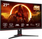 AOC 27" Curved Gaming Monitor (C27G2ZE, Gaming, Nieuw, Full HD, DisplayPort