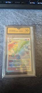 Brilliant Stars - Charizard - Graded 10, Hobby en Vrije tijd, Verzamelkaartspellen | Pokémon, Ophalen of Verzenden, Zo goed als nieuw