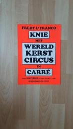 Circus/ affiche Wereldkerstcircus Carré winter 1989-1990., Ophalen of Verzenden, Gebruikt