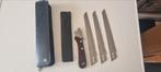 Vintage KERSHAW KAI BLADE TRADER Japanse 3-delige Messenset, Ophalen of Verzenden, Zo goed als nieuw, Rvs of Chroom
