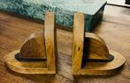 Set vintage houten boekensteunen Art Deco, Gebruikt, Ophalen of Verzenden, Baambrugge, Info@babuschka.nl