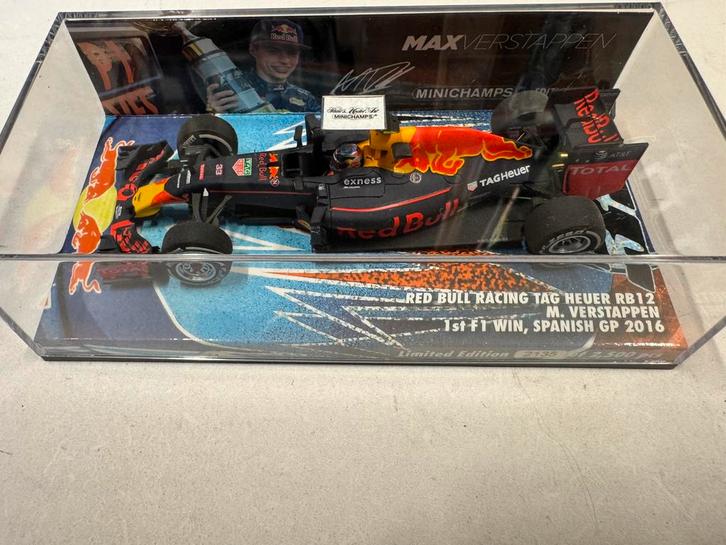Max Verstappen RB12 1:43 Spanje GP 2016 2135/2500, Hobby en Vrije tijd, Modelauto's | 1:43, Zo goed als nieuw, Auto, MiniChamps