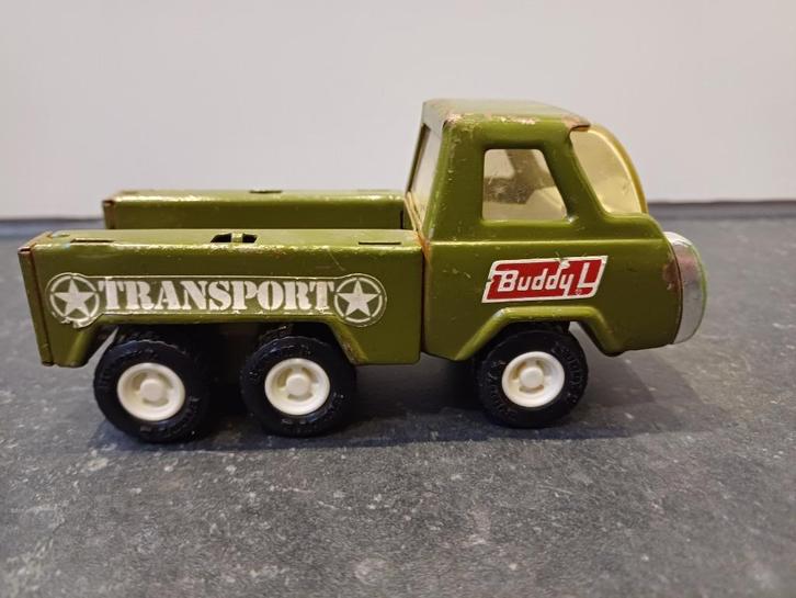 Buddy L leger Transport, Hobby en Vrije tijd, Modelauto's | Overige schalen, Gebruikt, Bus of Vrachtwagen, Ophalen of Verzenden