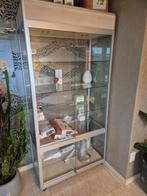 Glazen Vitrinekast, Huis en Inrichting, Kasten | Vitrinekasten, Ophalen, 200 cm of meer, 50 tot 100 cm, Zo goed als nieuw