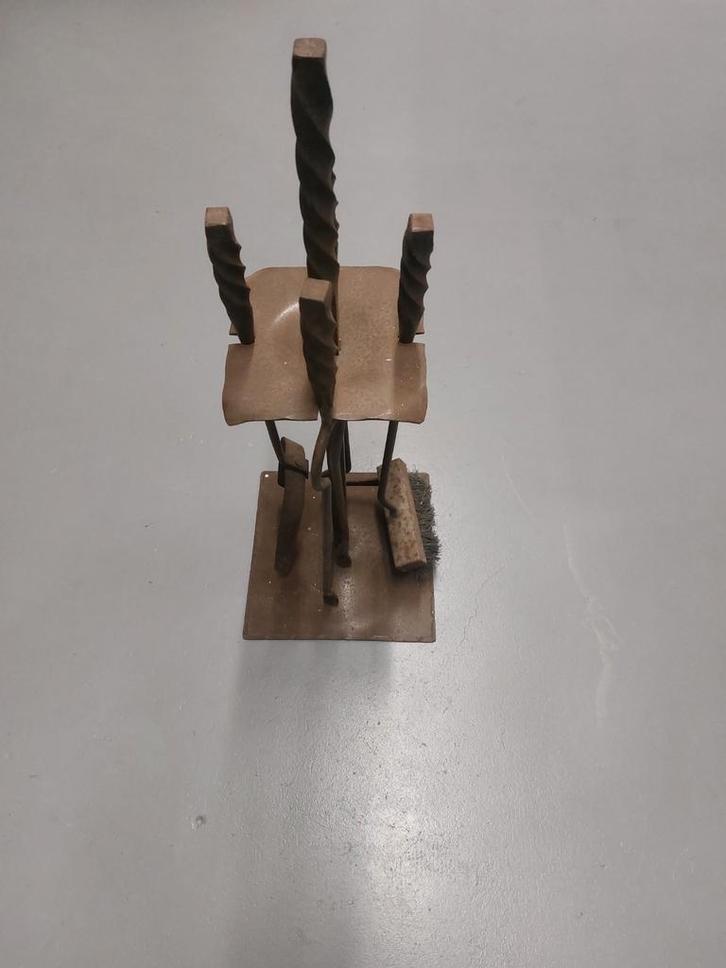 Antiek Gietijzeren Openhaard Pookset pook set, Huis en Inrichting, Haarden, Gebruikt, Ophalen of Verzenden