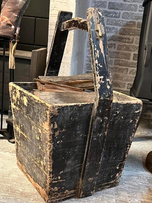 Chinese rijstbak lectuurbak houtbak stoer sober landelijk, Huis en Inrichting, Woonaccessoires | Kisten, Nieuw, Minder dan 50 cm