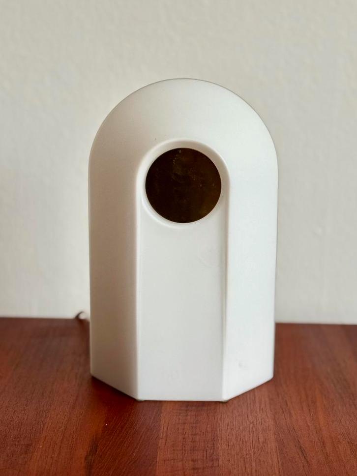 Vintage glazen tafellamp – sculpturaal design jaren 70, Huis en Inrichting, Lampen | Tafellampen, Zo goed als nieuw, Minder dan 50 cm