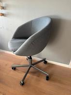Ophalen- Grijze draaistoel/burostoel v stof- Santpoort, Huis en Inrichting, Bureaustoelen, Ophalen of Verzenden, Zo goed als nieuw