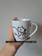 Beker mok met Eekhoorn, porselein D8xH10cm, Overige typen, Nieuw, Ophalen of Verzenden, Overige stijlen
