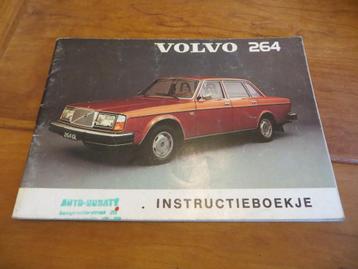 Instructieboek Volvo 264 10-1974, zeer mooi beschikbaar voor biedingen