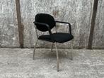 Vergaderstoel Wendy P zwart/chroom van € 119,- voor € 75,-, Zwart, Nieuw, Ophalen of Verzenden, Metaal
