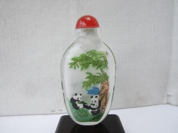 Chinese handbeschilderde snuff bottle, snuifflesje.0105 # beschikbaar voor biedingen