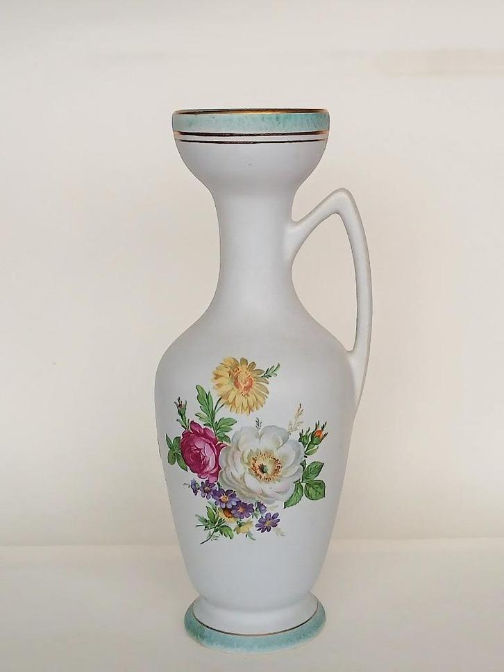 Vaas Flora Gouda Plateel Carla Vintage 1950’s, Antiek en Kunst, Antiek | Keramiek en Aardewerk, Ophalen of Verzenden