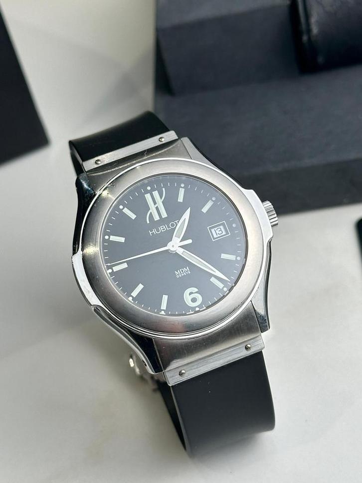 HUBLOT REF 1910.1/40mm/LUMIERE WIJZERS/2010/Automatisch/, Sieraden, Tassen en Uiterlijk, Horloges | Heren, Zo goed als nieuw, Overige merken