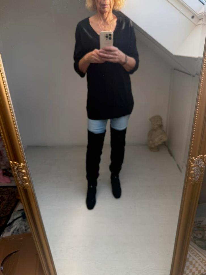 ✨ Prachtige zwarte over-knee laarzen van Patrizia Pepe ✨, Kleding | Dames, Schoenen, Nieuw, Hoge laarzen, Zwart, Ophalen of Verzenden