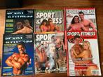 6 Sport & Fitness bodybuilding tijdschriften 80ies 90ies, Ophalen of Verzenden, Gelezen, Sport en Vrije tijd