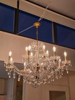 Maria-Theresia Kroonluchter, 12 Lampen, 95cm, Huis en Inrichting, Lampen | Kroonluchters, Ophalen, Zo goed als nieuw, Glas