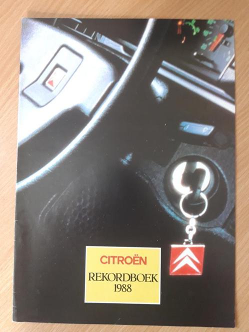 Citroën Rekordboek 1988 Vlaams - AX-BX-CX-2CV-Axel-Visa, Boeken, Auto's | Boeken, Zo goed als nieuw, Citroën, Ophalen of Verzenden