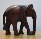 HOUTEN OLIFANT – 9 x 8 cm., Verzamelen, Dier, Zo goed als nieuw, Verzenden