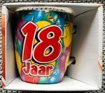 Fraaie Verjaardagsbeker “18 Jaar”- Gefeliciteerd ! (Nieuw !), Hobby en Vrije tijd, Feestartikelen, Nieuw, Ophalen of Verzenden