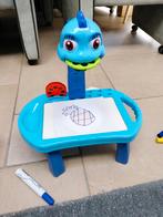 Tekentafel met projector roze en blauw, Ophalen, Gebruikt