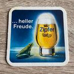 Zipfer bierviltje met kikker, Ophalen of Verzenden, Zo goed als nieuw, Viltje(s), Overige merken