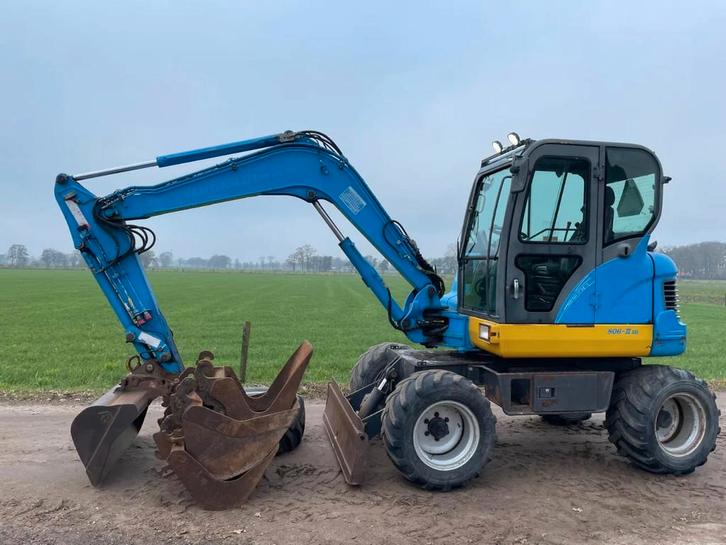 Doosan DX55 WD Bandenkraan Graafmachine (bj 2010), Zakelijke goederen, Machines en Bouw | Kranen en Graafmachines, Graafmachine