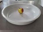 Grote fruitschaal serveerschaal 42 cm, rond ,wit, aardewerk., Schaal, Rond, Nieuw, Ophalen of Verzenden