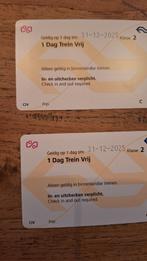 2x NS Dagkaart | Dag Trein Vrij | Prijs per stuk, Tickets en Kaartjes, Trein, Bus en Vliegtuig, Eén persoon, Trein, Algemeen kaartje