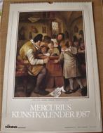 2 Kunstkalenders 1987 Rembrandt en Mercurius, Antiek en Kunst, Verzenden