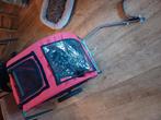 Hondenfietskar rood met zwart, Fietsen en Brommers, Fietsaccessoires | Aanhangers en Karren, Ophalen of Verzenden, Zo goed als nieuw