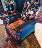 Voormalige "rokersstoel", verhoogd en opnieuw gestoffeerd, Huis en Inrichting, Ophalen, 50 tot 75 cm, 75 tot 100 cm, Metaal