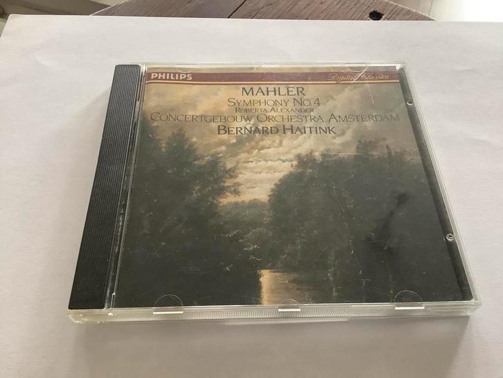 Mahler Symfonie No. 4 - Haitink, Concertgebouw, Cd's en Dvd's, Cd's | Klassiek, Zo goed als nieuw, Orkest of Ballet, Romantiek