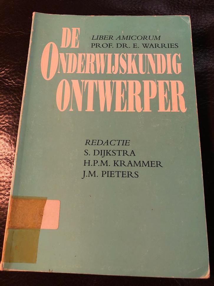 Liber Amicorum E. Warries - Onderwijskundig Ontwerper, Boeken, Overige Boeken, Gelezen, Ophalen of Verzenden