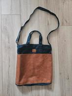 Dames tas Spijkerstof en Cognac, Ophalen, Nieuw, Blauw, Handtas