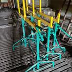 3 steigerbokken met opdraaibeugel, Doe-het-zelf en Verbouw, Steigers, Ophalen, Gebruikt, Overige typen, Minder dan 2 meter