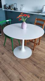 Ronde tafel van JYSK, Huis en Inrichting, Tafels | Eettafels, 100 tot 150 cm, Rond, Gebruikt, Vier personen
