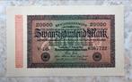20000 mark 1923, Duitsland., Postzegels en Munten, Verzenden, Duitsland, Los biljet