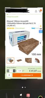 Knauf Acoustifit 20 pakken, Doe-het-zelf en Verbouw, Isolatie en Afdichting, Ophalen, Nieuw, 15 m² of meer, Muurisolatie