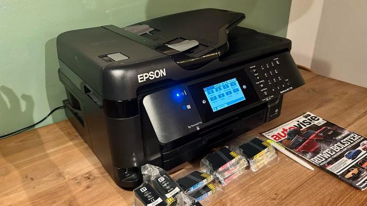 Epson WorkForce WF-7710 -A3 -All-in-One Printer, Computers en Software, Printers, Gebruikt, All-in-one, Inkjetprinter, Faxen, Draadloos