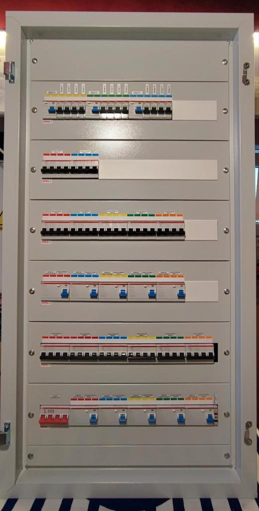 Verdeler met ABB componenten - 12 groepen + 11 kracht, Doe-het-zelf en Verbouw, Elektra en Kabels, Nieuw, Overige typen, Verzenden