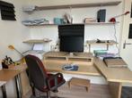 Bureau werkplek (zonder printer) 208x115x68, Ophalen, Zo goed als nieuw, Bureau