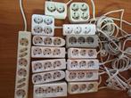STEKKERDOZEN - 15 stuks, Ophalen, Gebruikt, Kabel of Snoer
