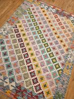 Handgeweven oosterse wollen kelim 179x135, Info@SlatsAntiek.nl, Crème, 100 tot 150 cm, Vof Slats Antiek