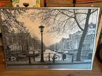 A11-schilderij Ikea Vilshilt Amsterdamse grachten 140x100cm, Gebruikt, 125 cm of meer, Ophalen of Verzenden, Schilderij