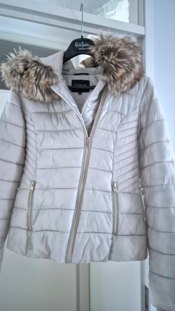 Coolcat Winterjas met Bontkraag - Maat M, Kleding | Dames, Jassen | Winter, Nieuw, Maat 38/40 (M), Beige, Ophalen of Verzenden