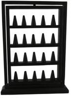 Houten ringen display zwart draaibaar -20%, Sieraden, Tassen en Uiterlijk, Ringen, Ophalen of Verzenden, Nieuw, 20 of groter, Zwart