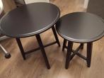 Bijzettafeltjes zwart Ikea Kragsta, Minder dan 55 cm, Rond, Zo goed als nieuw, Ophalen