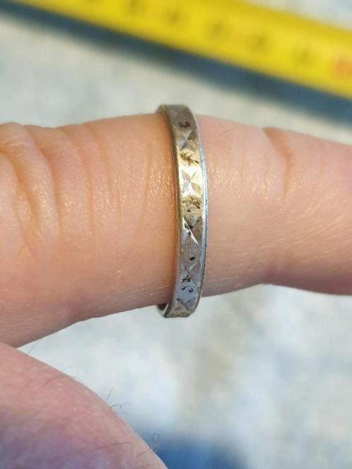 0.835 zilveren vriendschapsring 19 mm (6), Sieraden, Tassen en Uiterlijk, Ringen, Dame of Heer, Zilver, Zilver, Ophalen of Verzenden