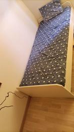 Eenpersoonsbed met 2 kasten, Huis en Inrichting, Slaapkamer | Bedden, Ophalen, Gebruikt, 90 cm, Eenpersoons